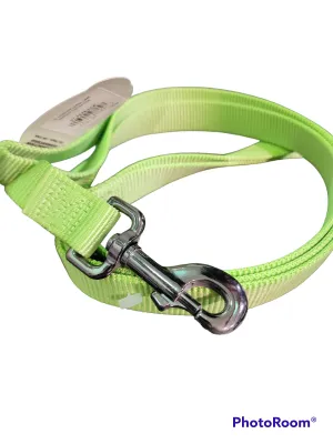 1 X 6" GRAPHITE LEASH, LIME GREEN