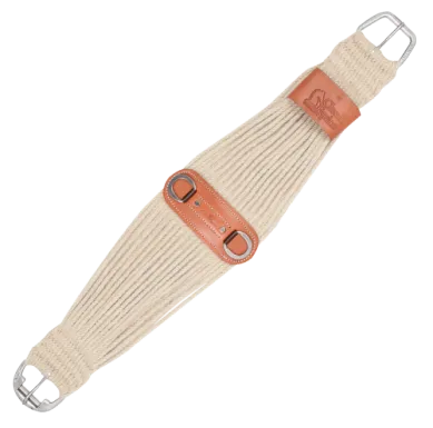 100% Mohair Roper Cinch 27-strand with Leather Center 36"