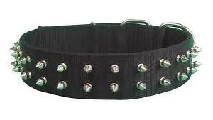 18'' PET COLLAR -  BLACK - SPIKE