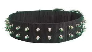 18'' PET COLLAR -  BLACK - SPIKE