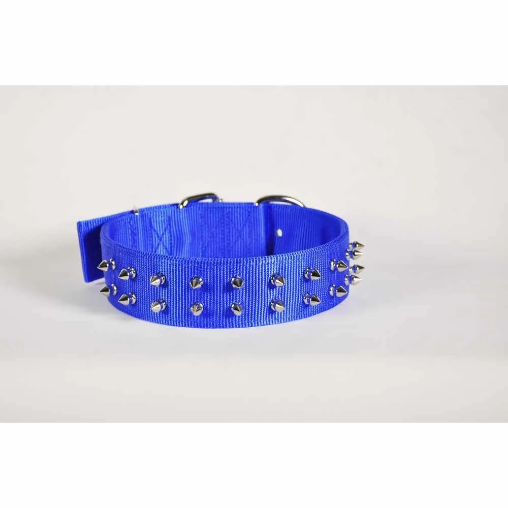 18'' PET COLLAR - BLUE- SPIKE