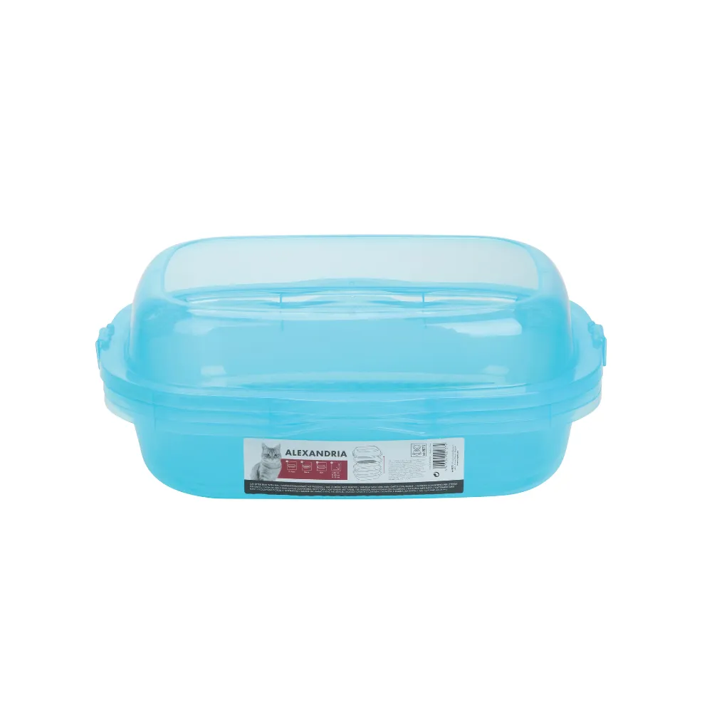 ALEXANDRIA - Cat Litter Tray With Rim Blue