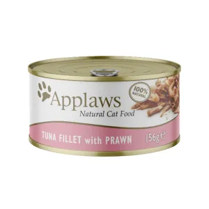 Applaws Tuna Fillet and Prawns Tinned Cat Wet Food (156g)