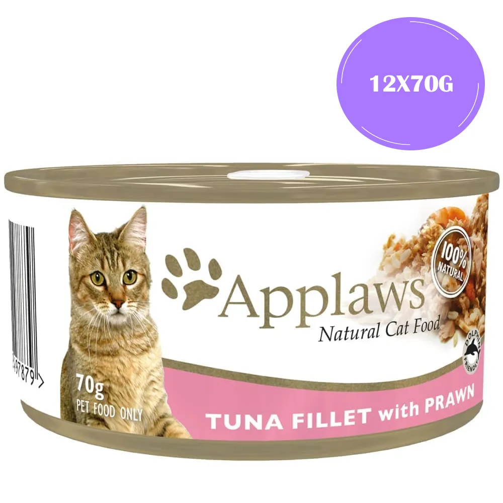 Applaws Tuna Fillet and Prawns Tinned Cat Wet Food