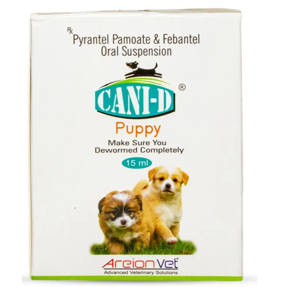 Areion Vet Cani D Deworming oral Suspension Syrup for Puppies
