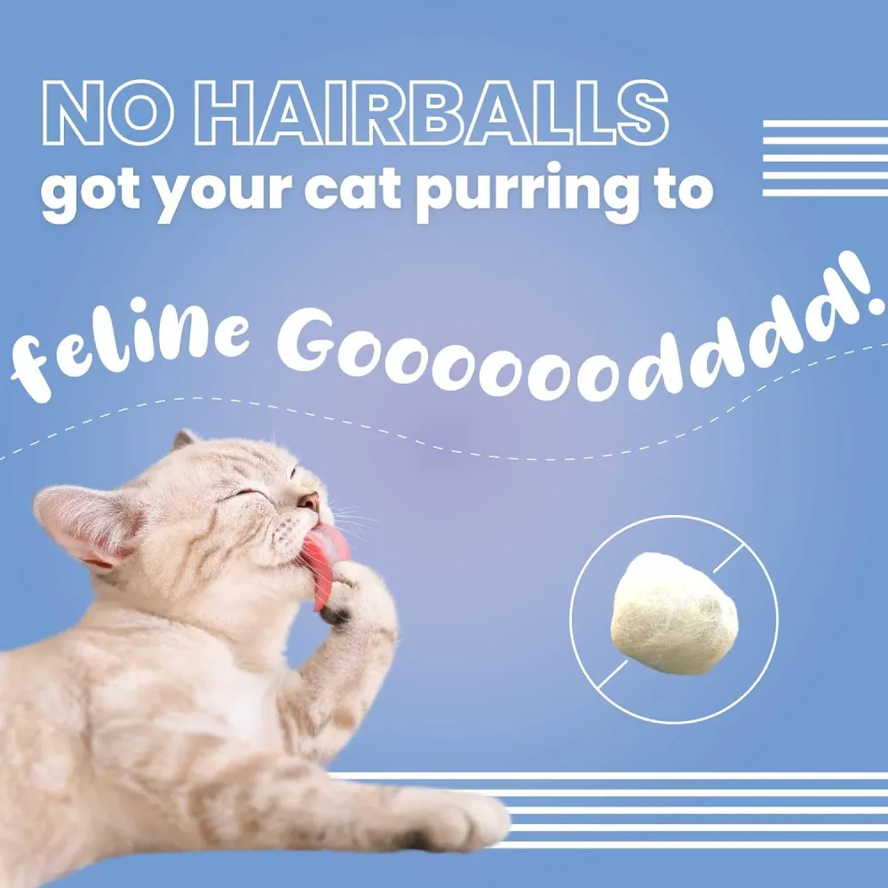 Bark Out Loud by Vivaldis Pillows for Sensitive Gut & Hairball Control Cat Treats Combo