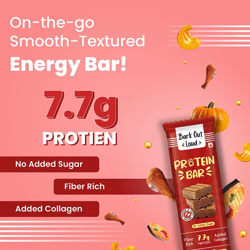 Bark Out Loud Collagen Protein Bar Chicken & Fish Treat for Dogs