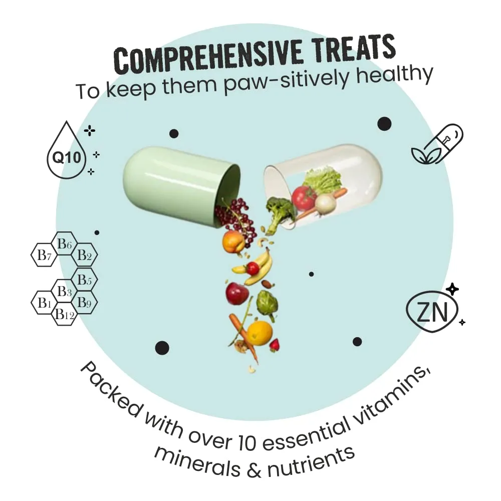 Bark Out Loud Immunity Multi Vitamin Chew Stix and Henlo Chicken Jerky Treat Combo for Dogs