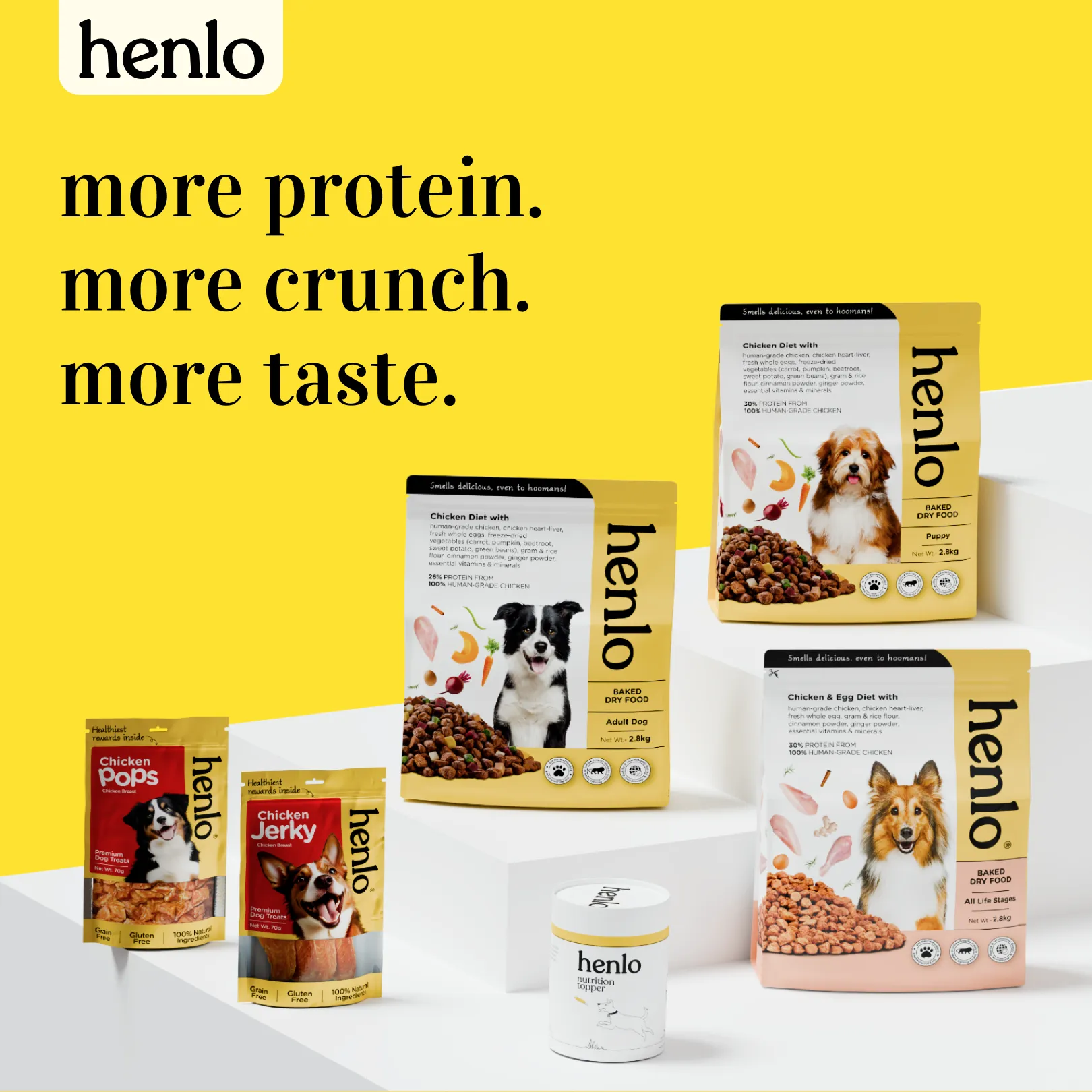 Bark Out Loud Immunity Multi Vitamin Chew Stix and Henlo Chicken Jerky Treat Combo for Dogs
