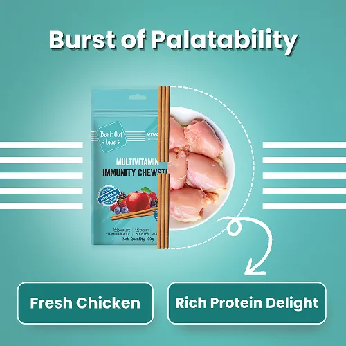 Bark Out Loud Immunity Multi Vitamin Chew Stix for Dogs and Cats