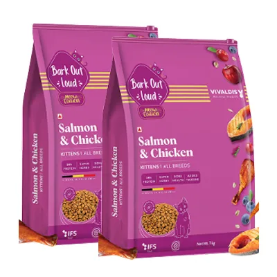 Bark Out Loud Salmon and Chicken Kitten Dry Food