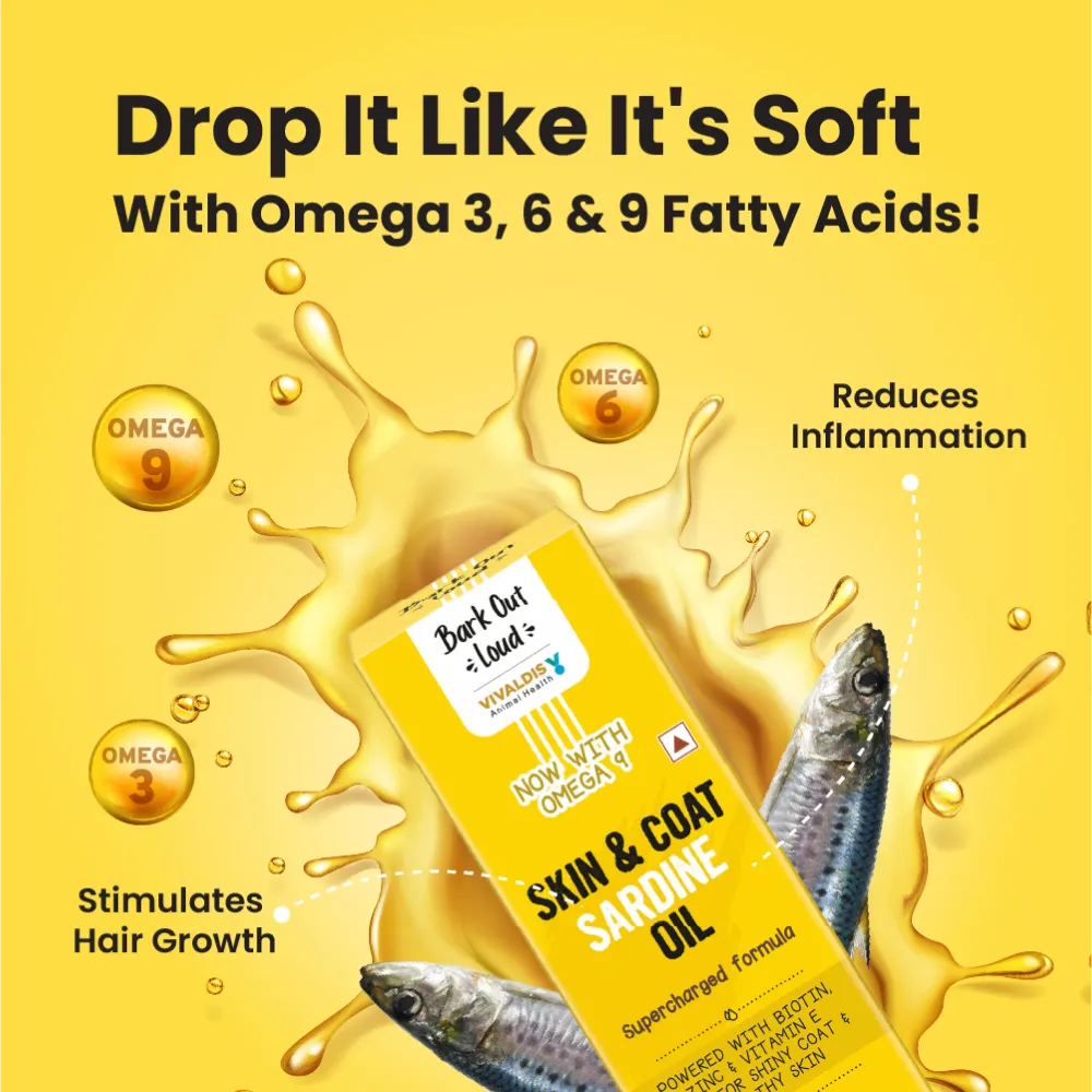 Bark Out Loud Skin & Coat Sardine Oil for Dogs and Cats
