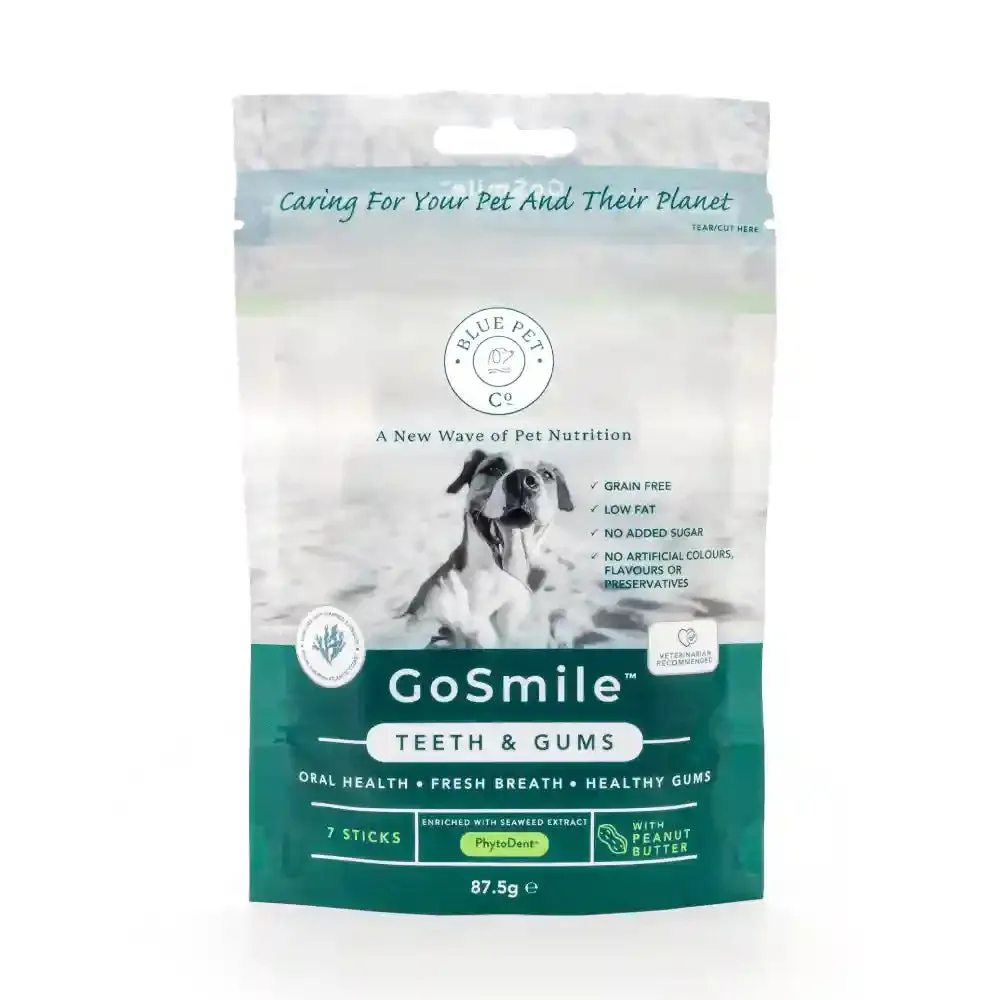 Blue Pet Co Go Smile Peanut Butter Flavor Teeth & Gums Stick for Dogs