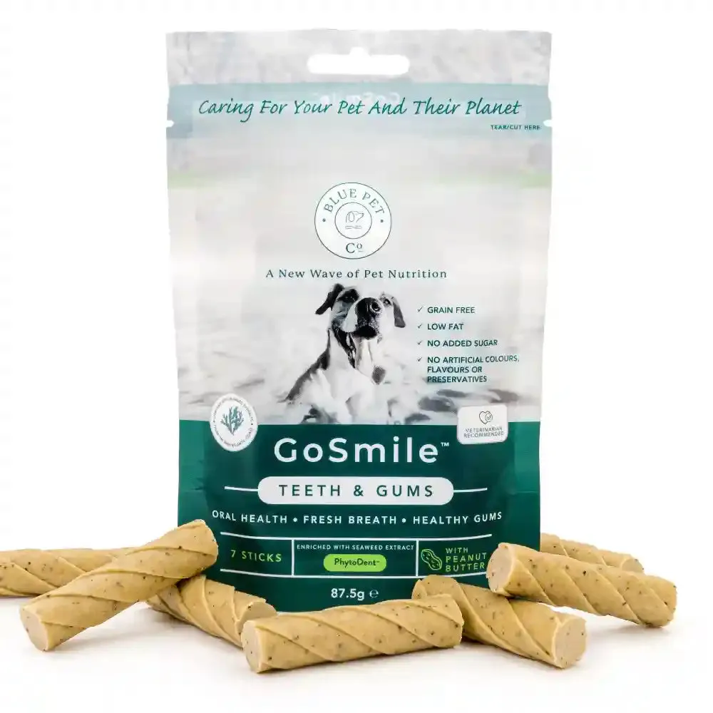 Blue Pet Co Go Smile Peanut Butter Flavor Teeth & Gums Stick for Dogs