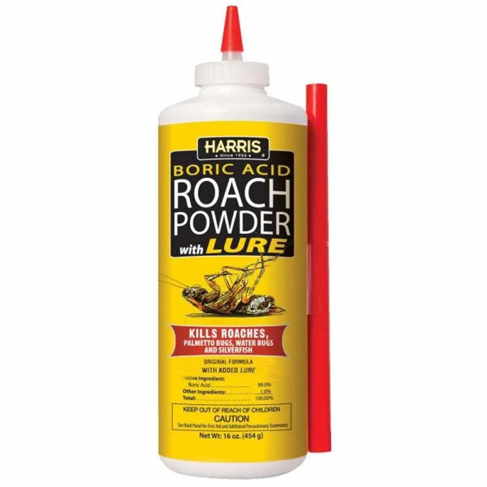 BORIC ACID ROACH POWDER W/LURE 16OZ