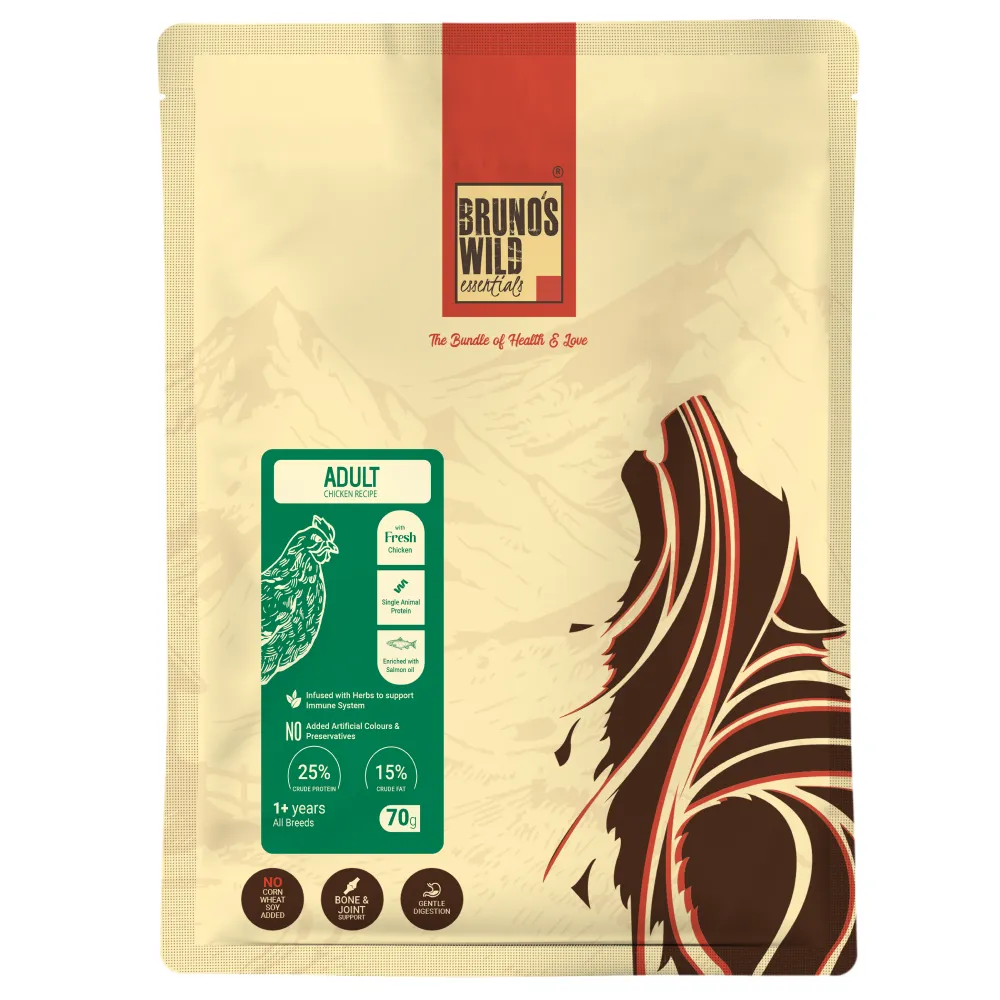 Bruno's Wild Essentials Chicken Recipe Adult Dog Dry Food