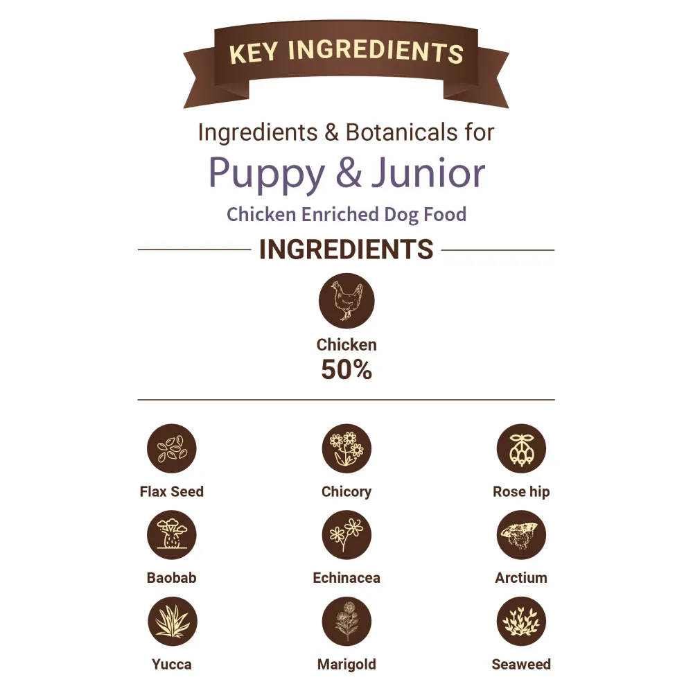 Bruno's Wild Essentials Puppy & Junior Dog Dry Food (Limited Shelf Life)