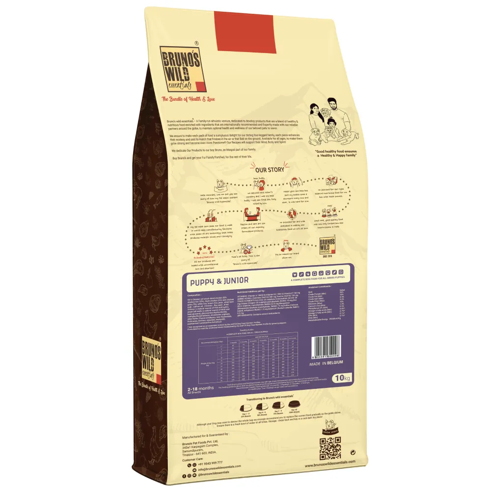 Bruno's Wild Essentials Puppy & Junior Dog Dry Food