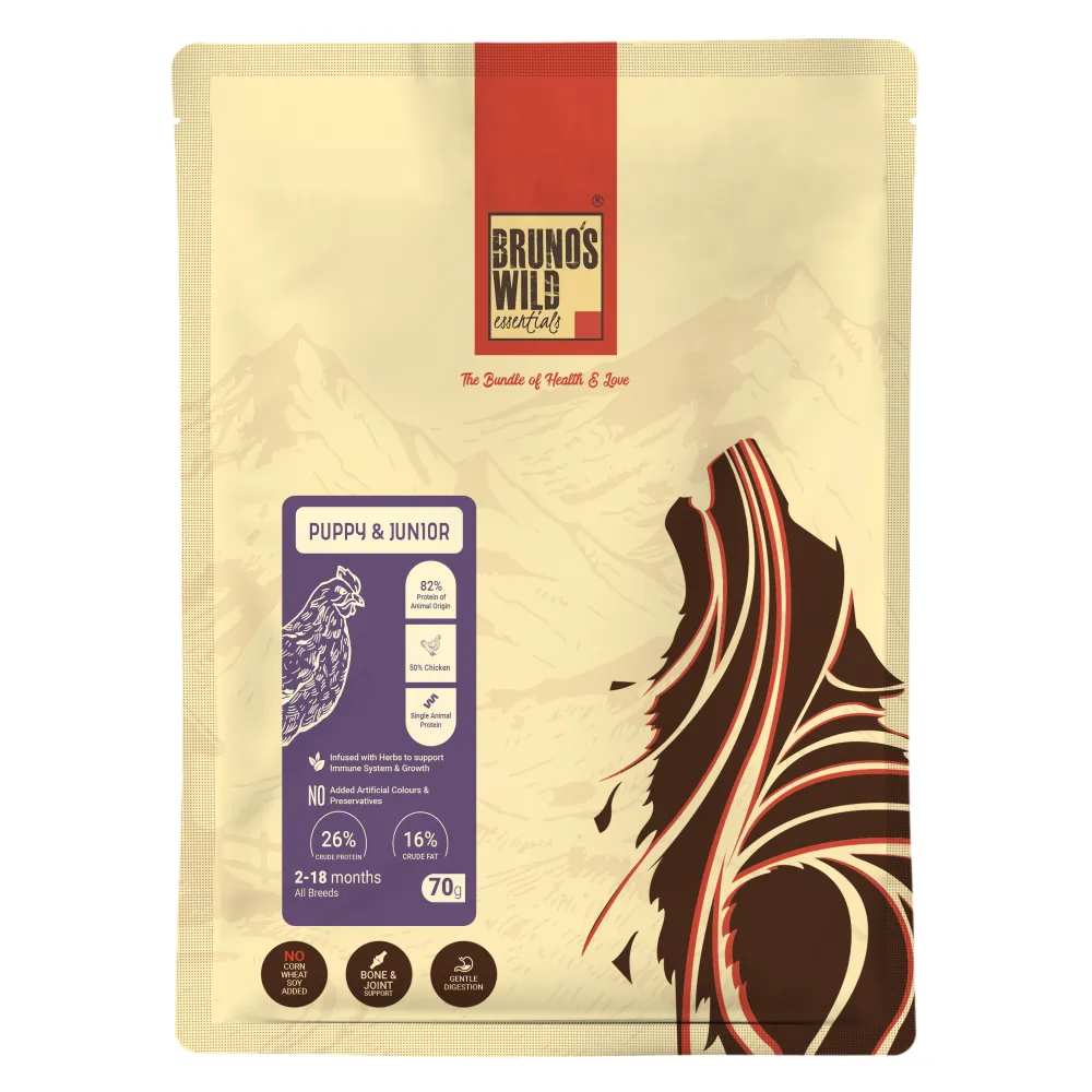 Bruno's Wild Essentials Puppy & Junior Dog Dry Food