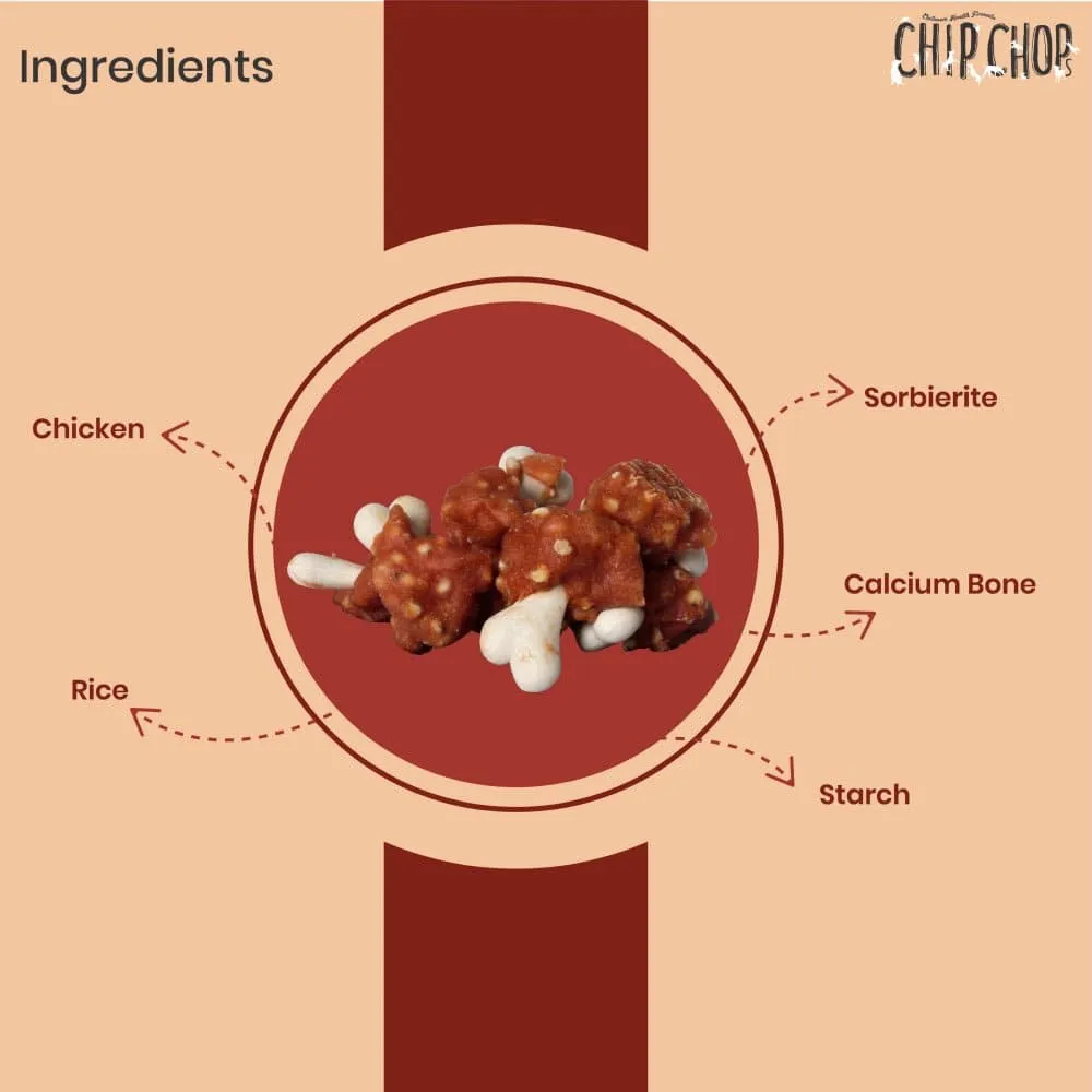 Chip Chops Chicken & Calcium and Chicken & Codfish Bone Dog Treats Combo