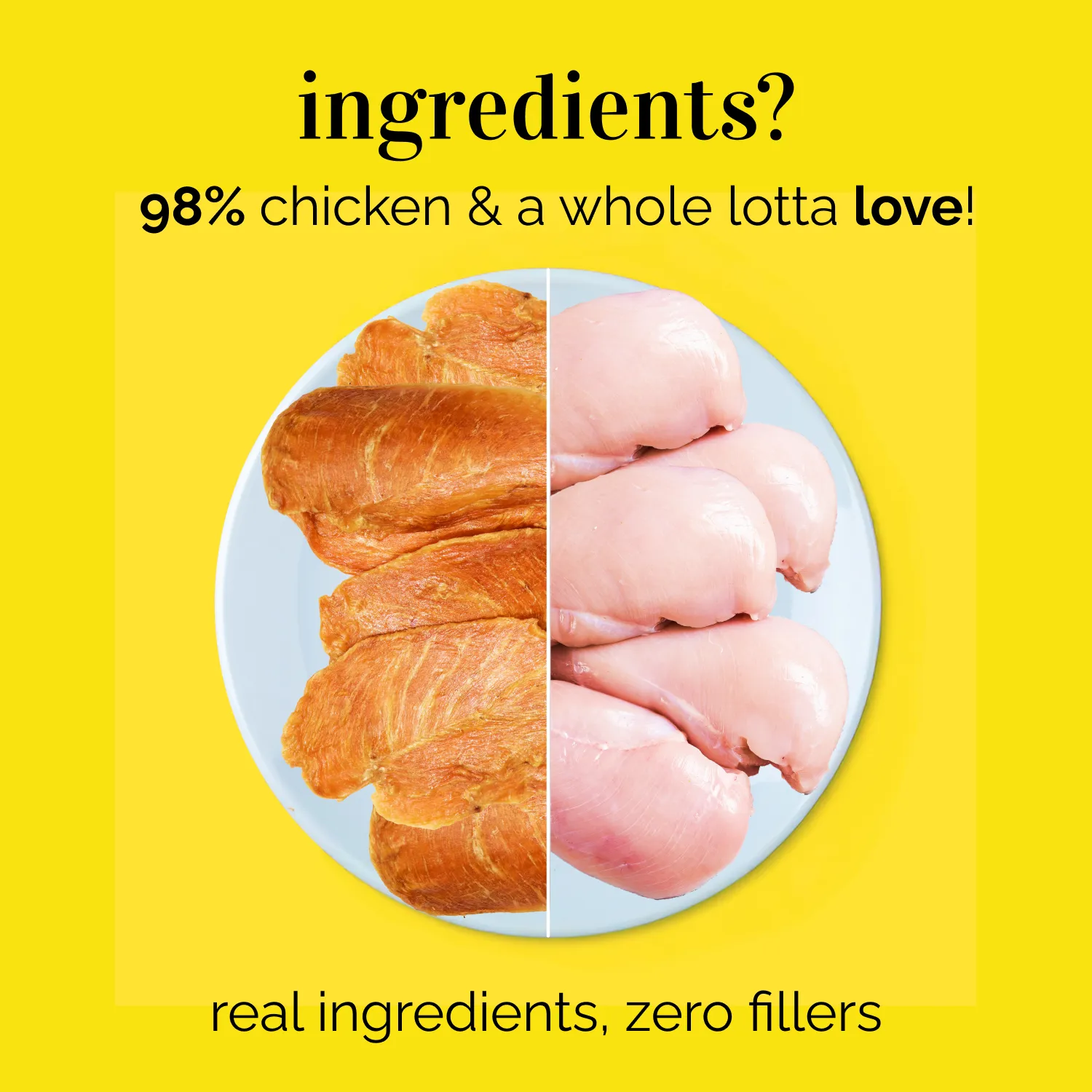 Chip Chops Chicken Tenders and Henlo Chicken Jerky Dog Treats Combo