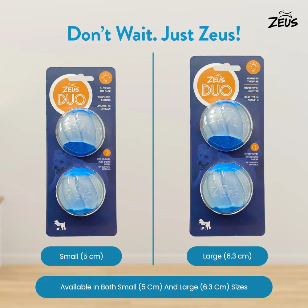 Chip Chops Chicken Tenders Treats, Trixie Duck Latex Toy and Zeus Squeaker & Glow DUO Ball for Dogs Combo