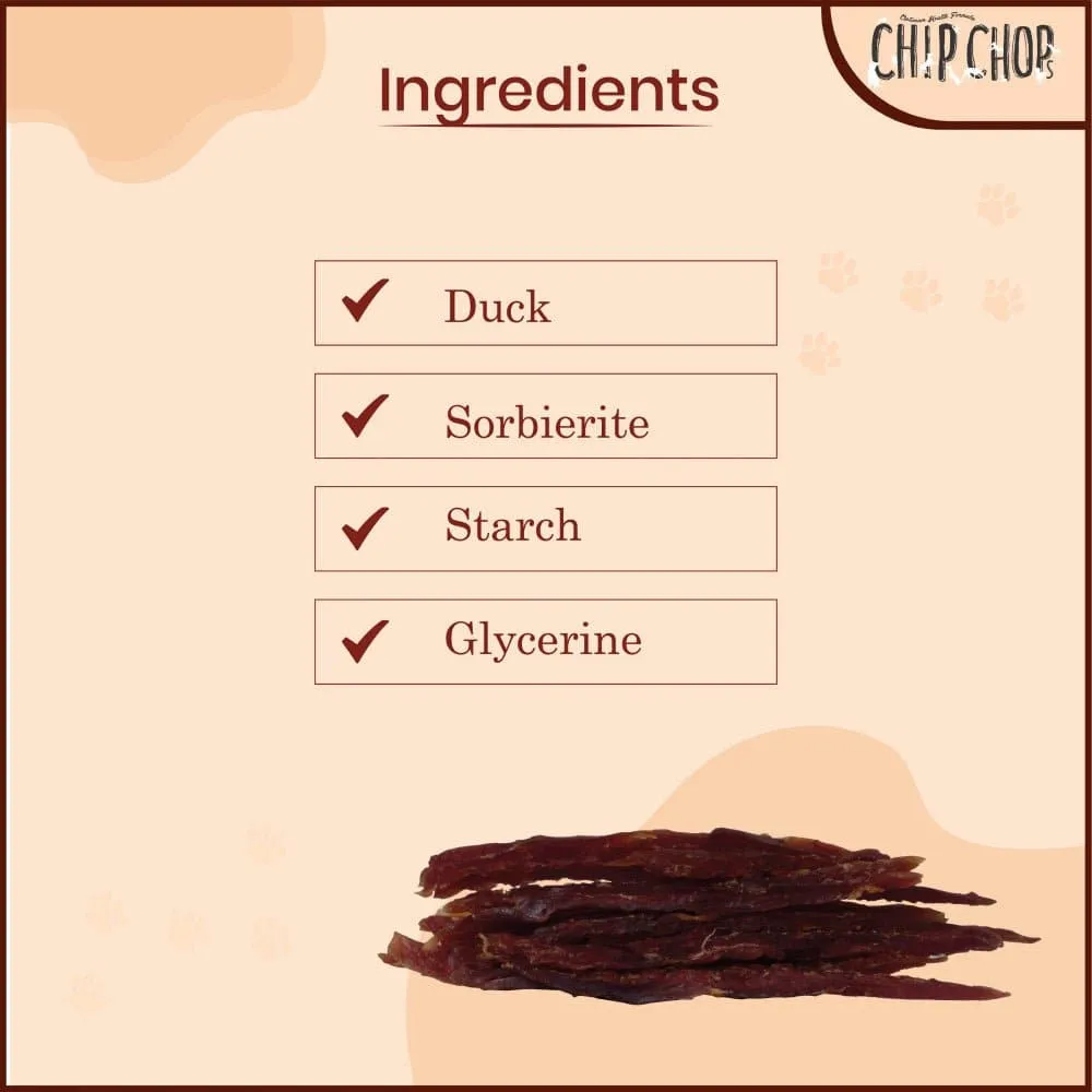 Chip Chops Roast Duck Strips and Chicken and Codfish Sandwich Dog Treats Combo
