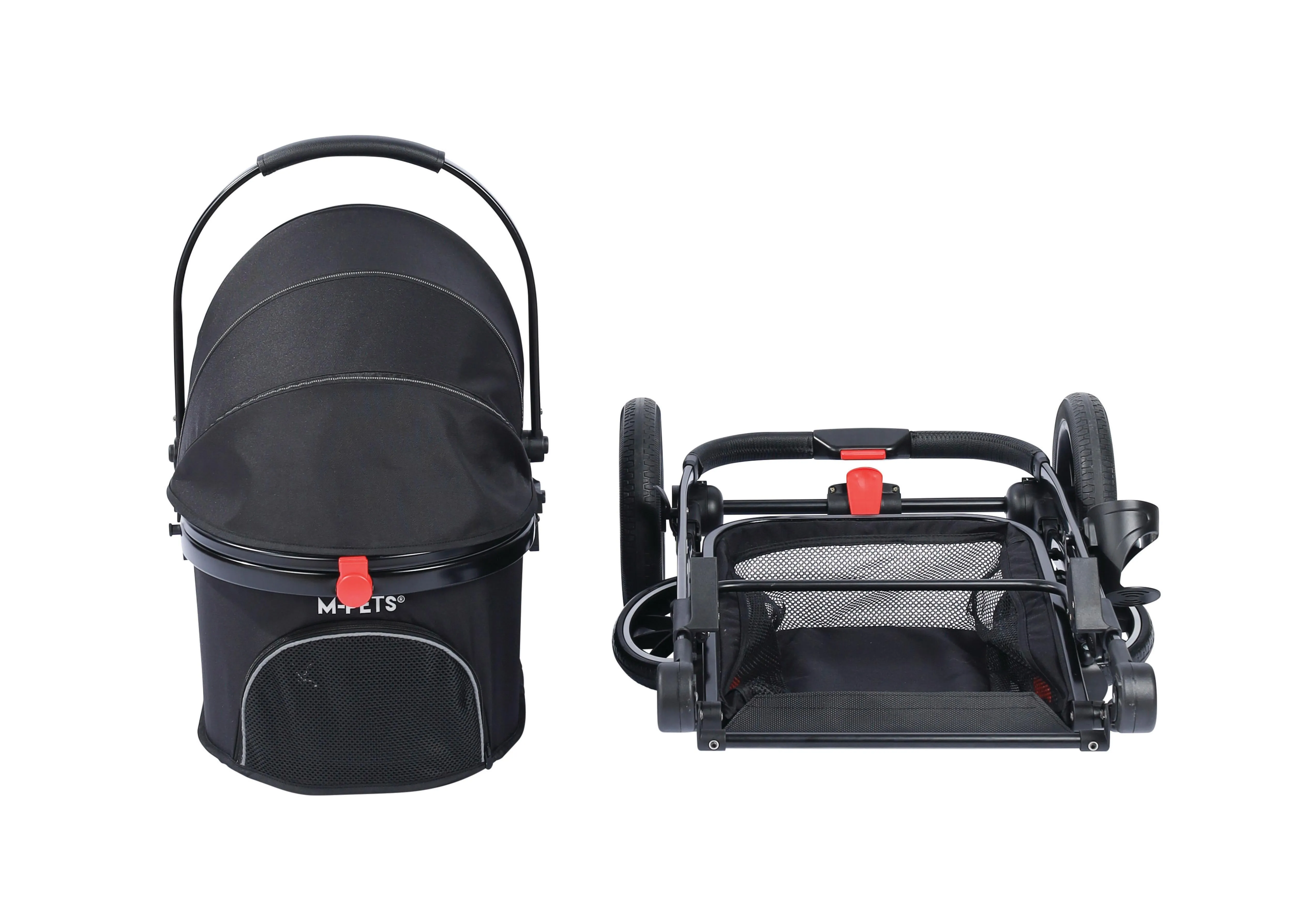 CONQUEST Detachable Pet Stroller Black