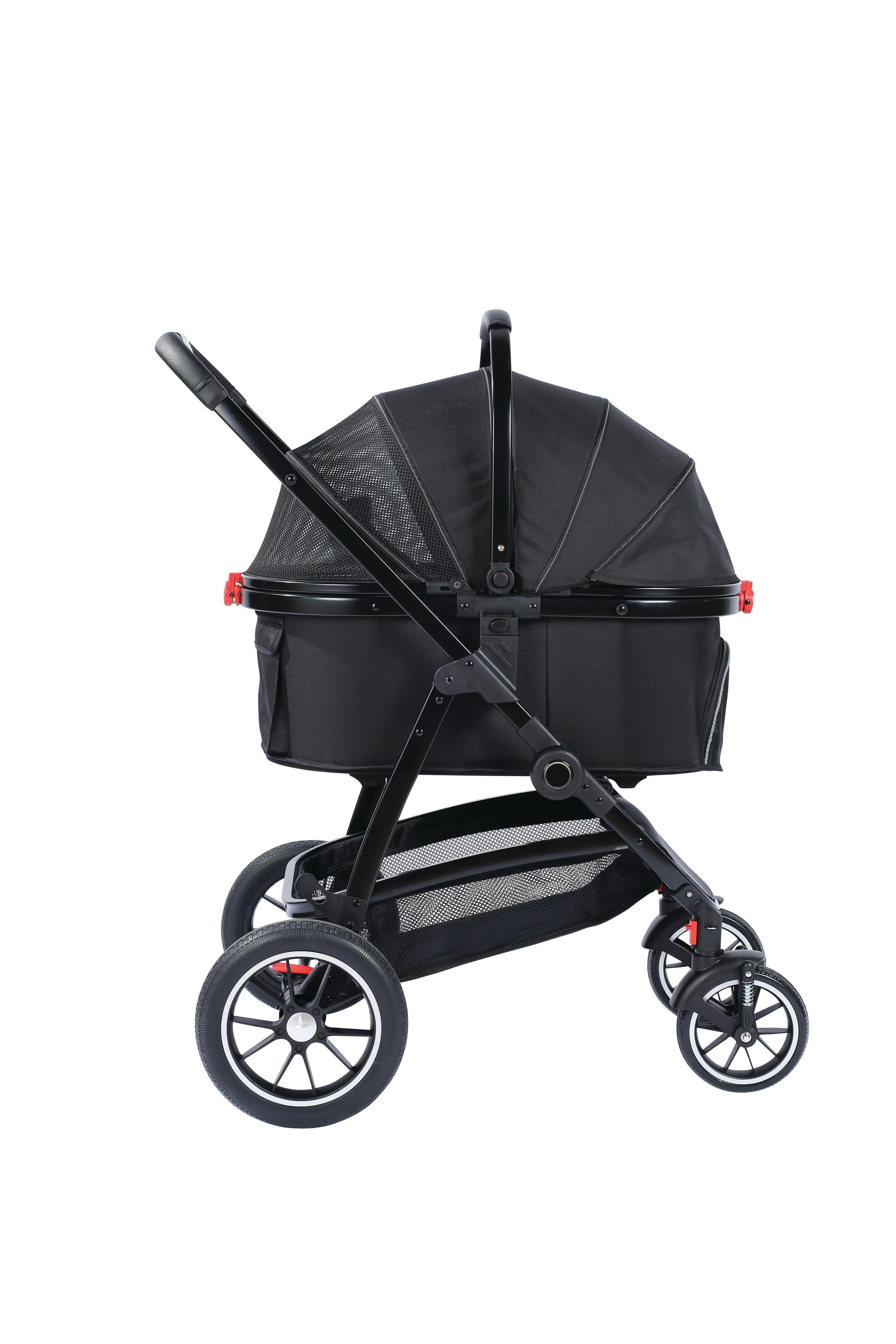 CONQUEST Detachable Pet Stroller Black