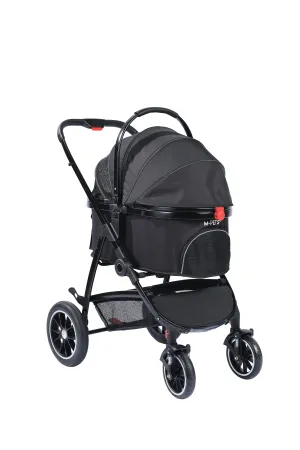 CONQUEST Detachable Pet Stroller Black