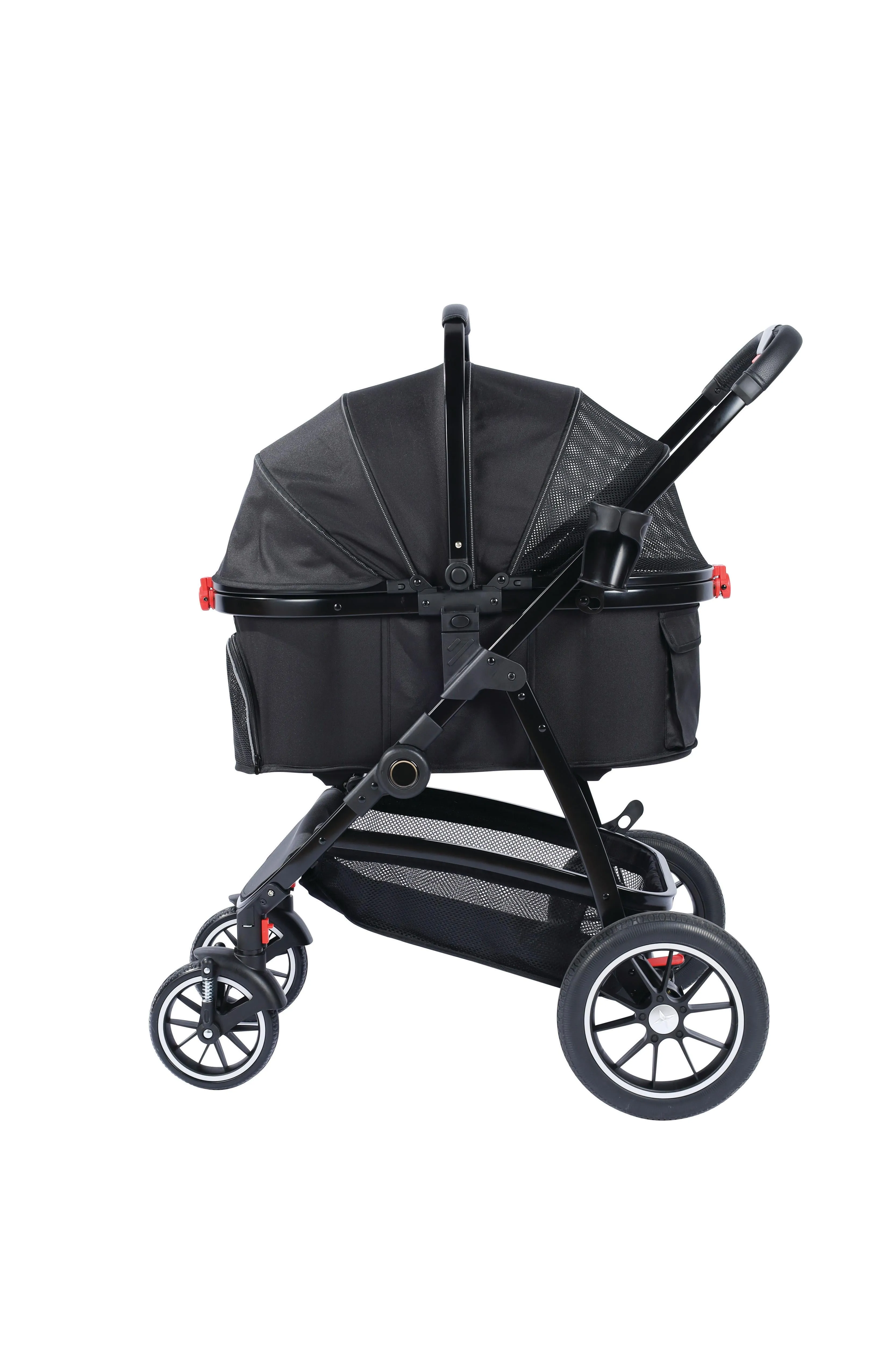 CONQUEST Detachable Pet Stroller Black