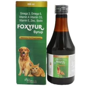 Corise Foxyfur Syrup Omega 3 & 6 Supplements for Dogs and Cats