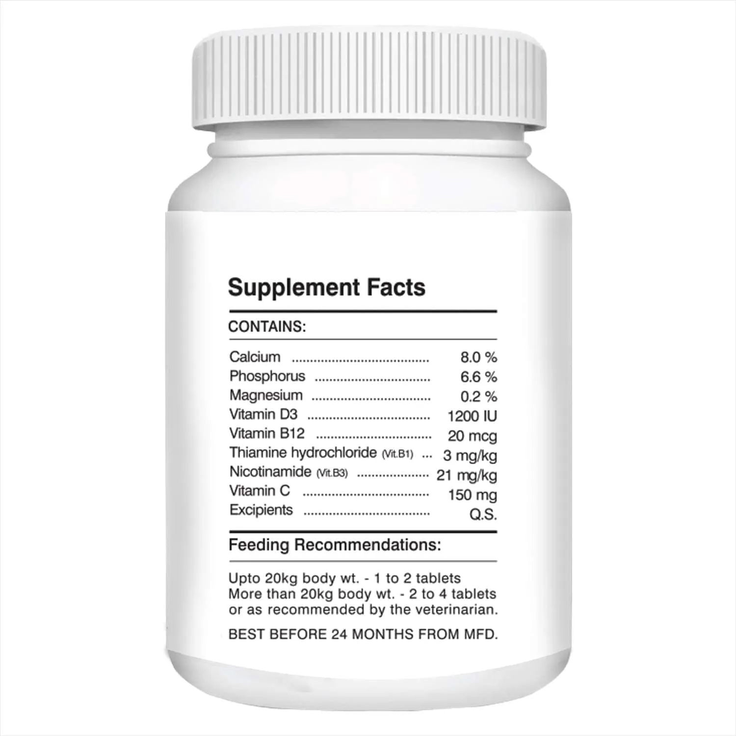 Drools Absolute Skin & Coat and  Absolute Calcium Supplement Tablets for Dogs Combo