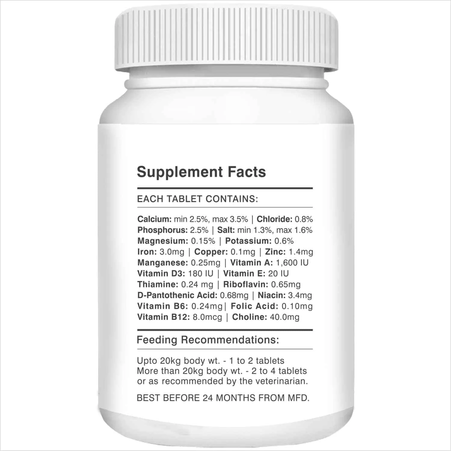Drools Absolute Vitamin and Absolute Calcium Dog Supplement Tablets Combo