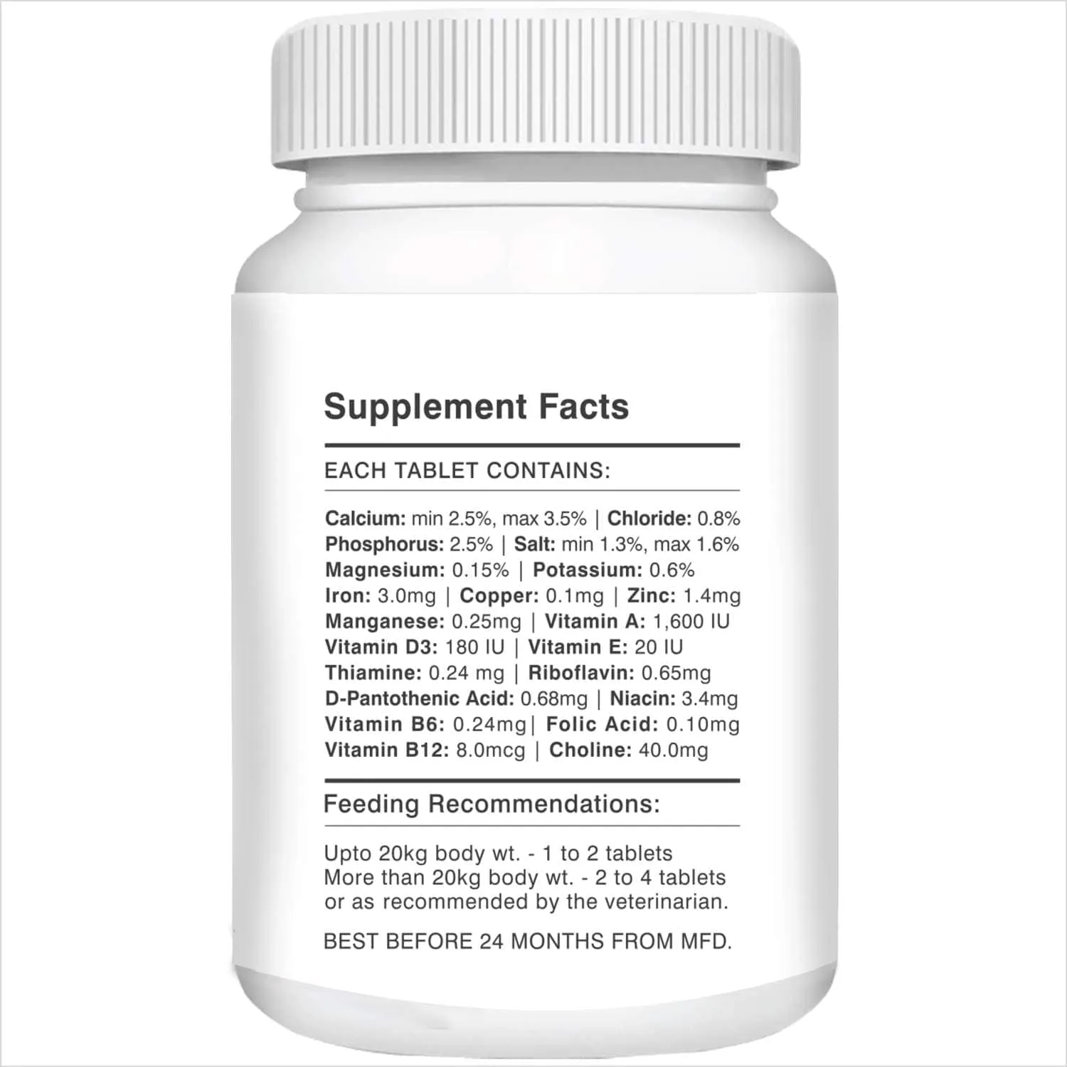 Drools Absolute Vitamin and Absolute Calcium Dog Supplement Tablets Combo