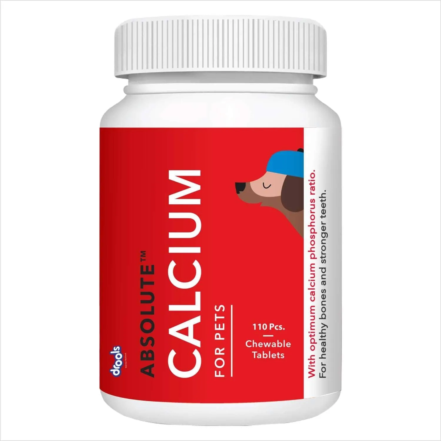 Drools Absolute Vitamin and Absolute Calcium Dog Supplement Tablets Combo