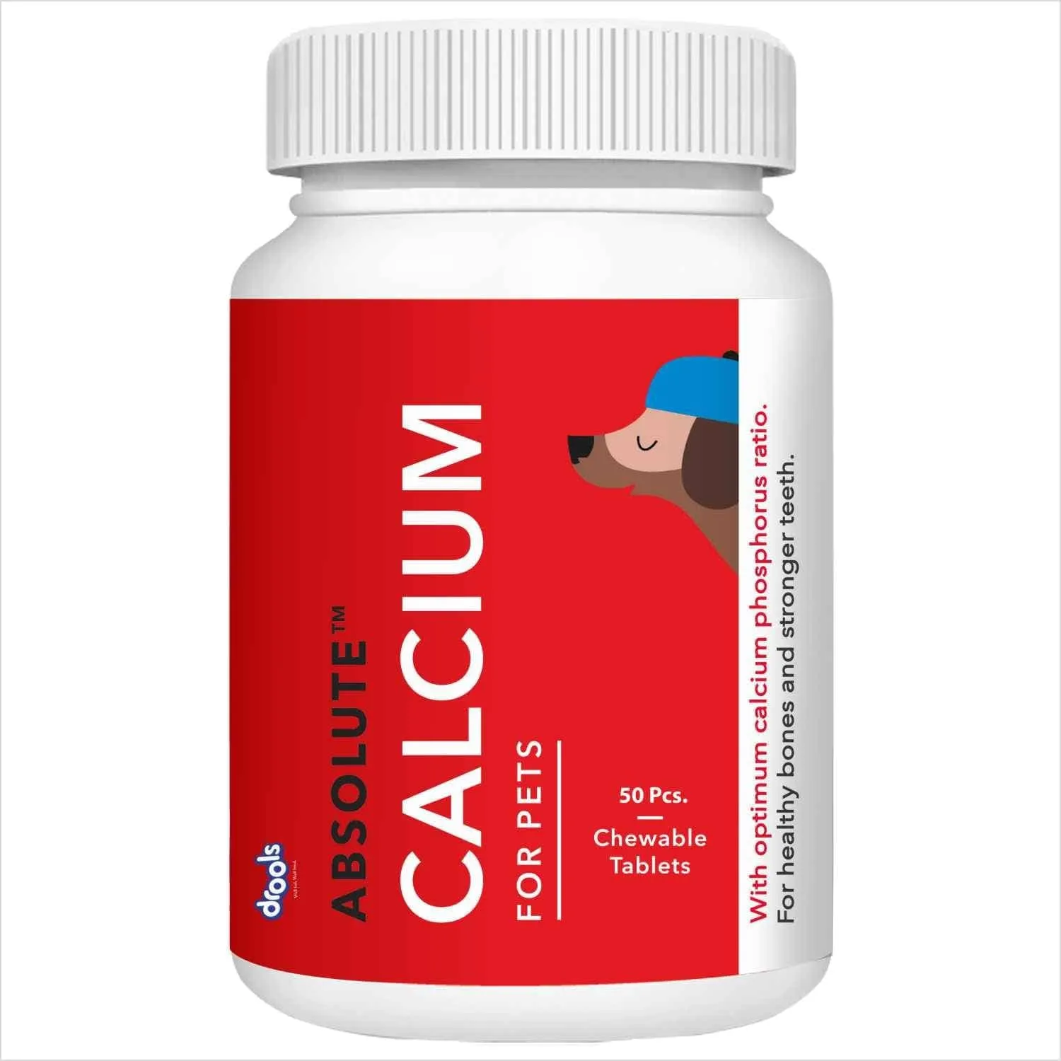 Drools Absolute Vitamin and Absolute Calcium Dog Supplement Tablets Combo