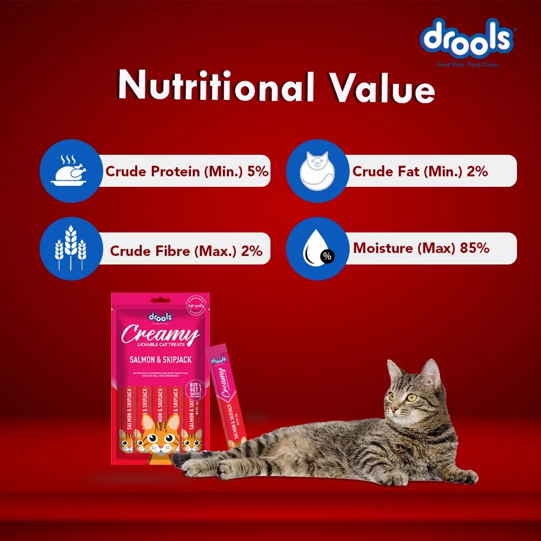 Drools Crab & Chicken, Real Chicken and Salmon & Skipjack Cat Treats Combo