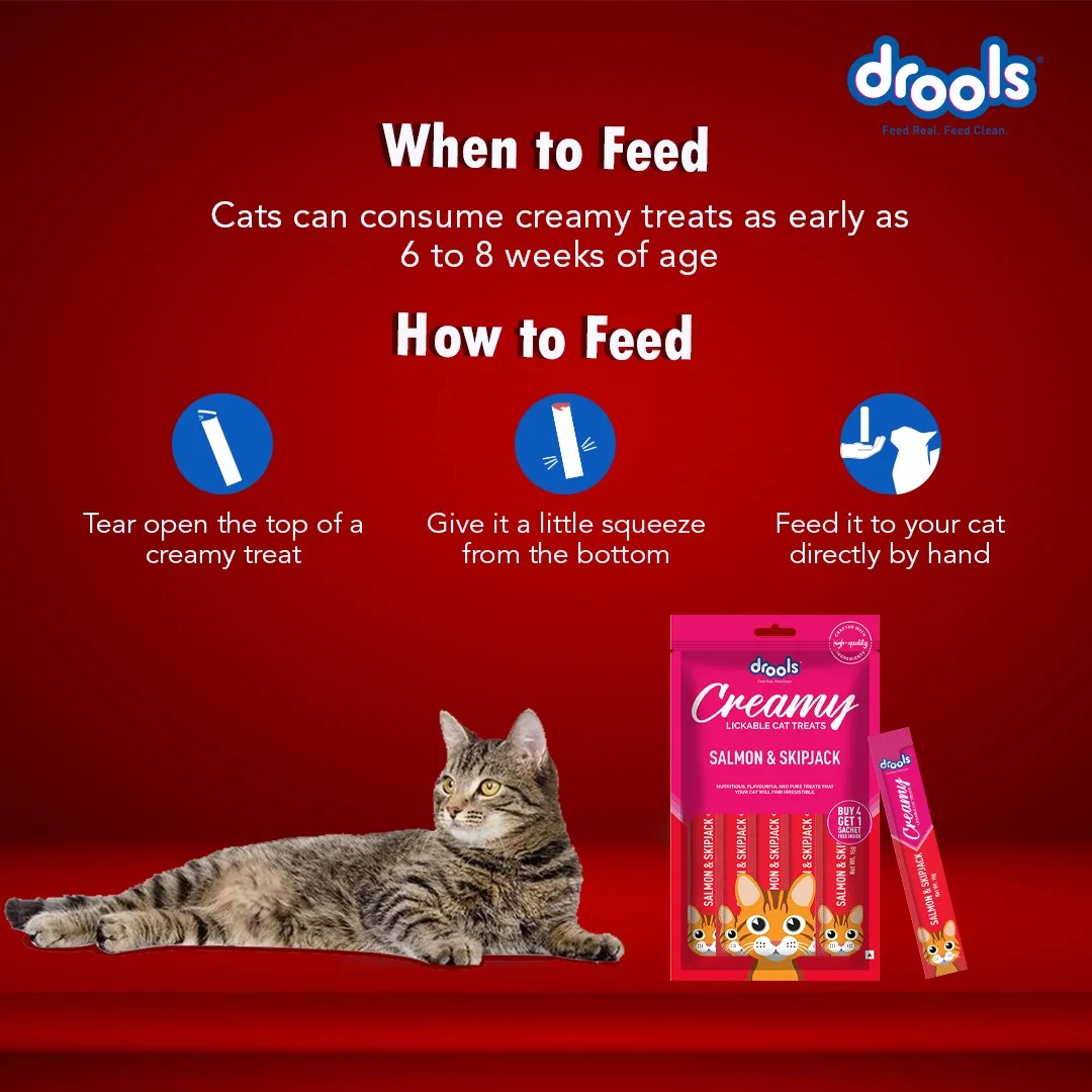 Drools Crab & Chicken, Real Chicken and Salmon & Skipjack Cat Treats Combo