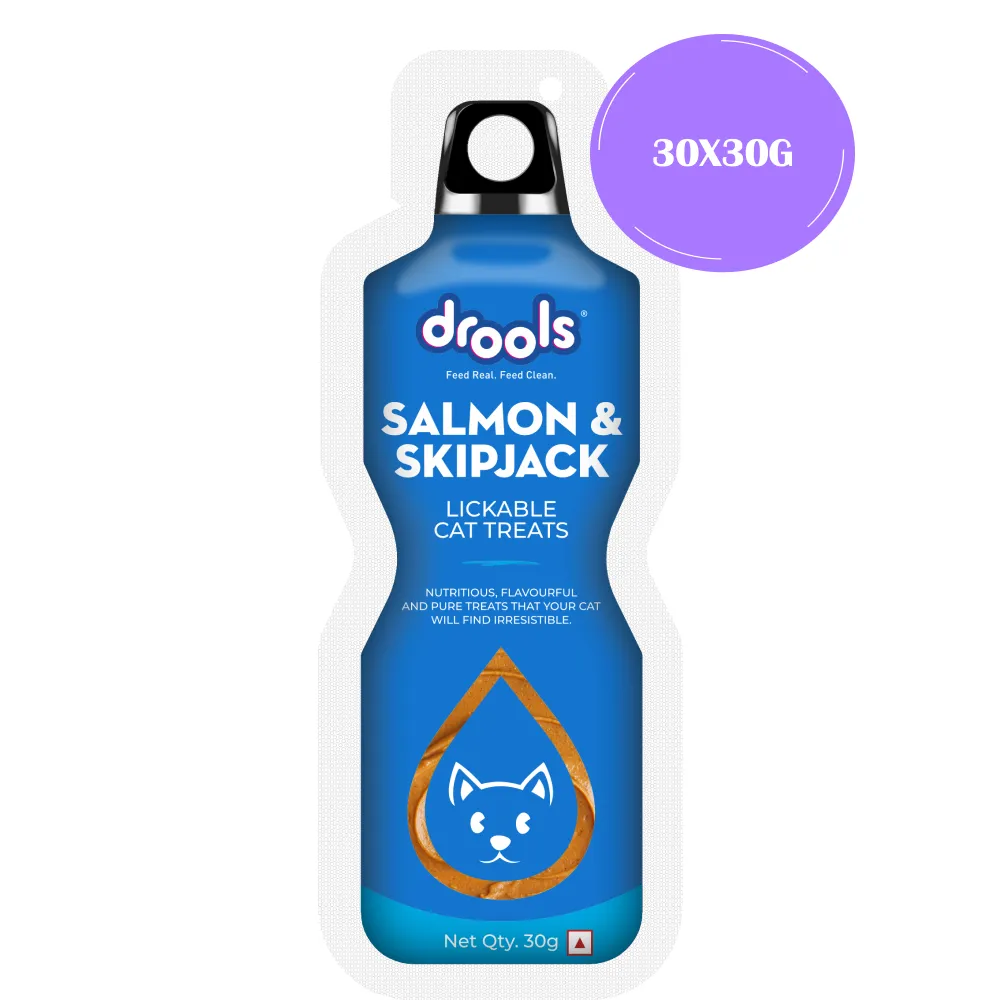 Drools Salmon & Skipjack Creamy Lickable Cat Treats