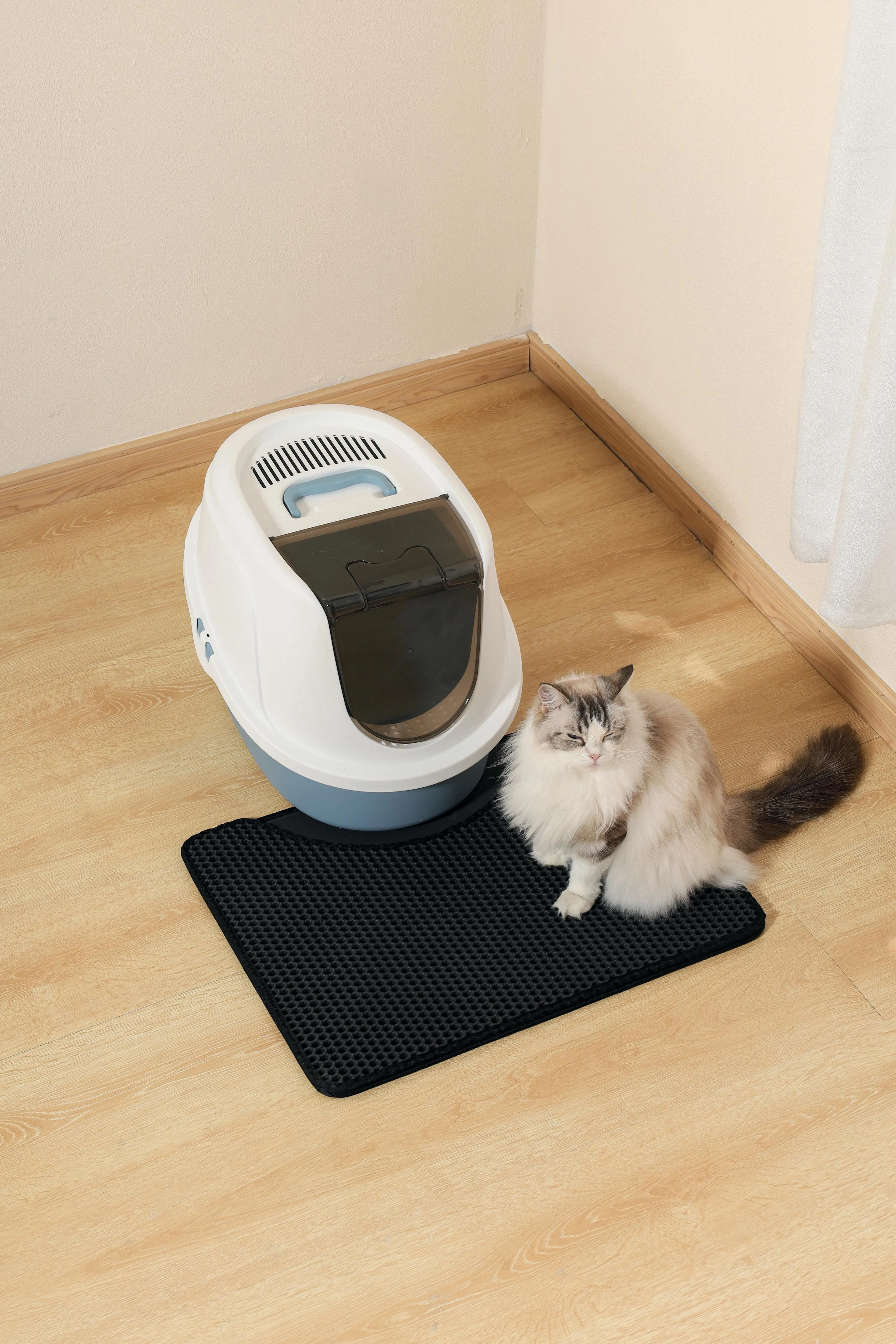 DUPLEX Cat Litter Horizontal Mat - Black