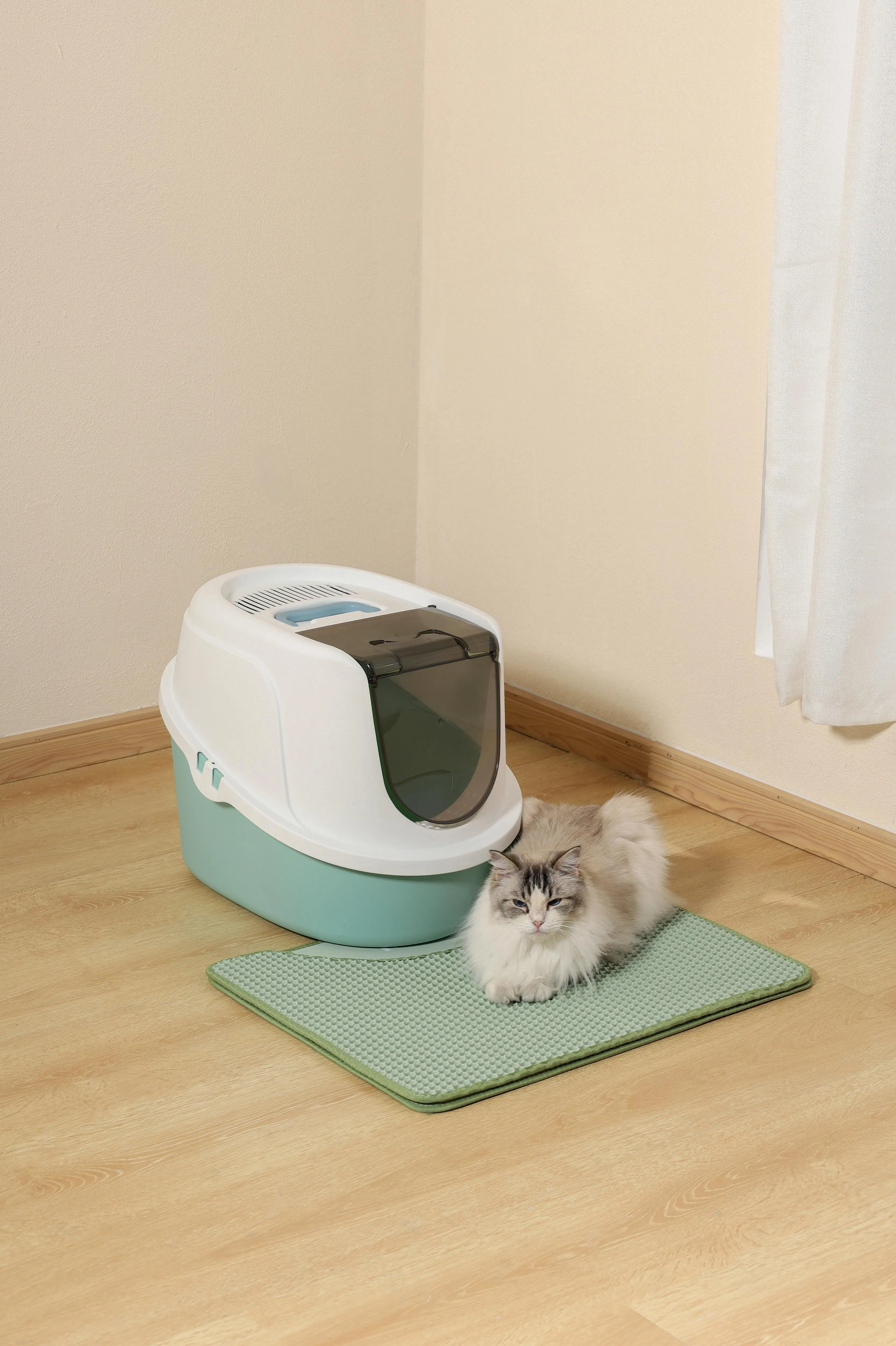 DUPLEX Cat Litter Horizontal Mat - Green