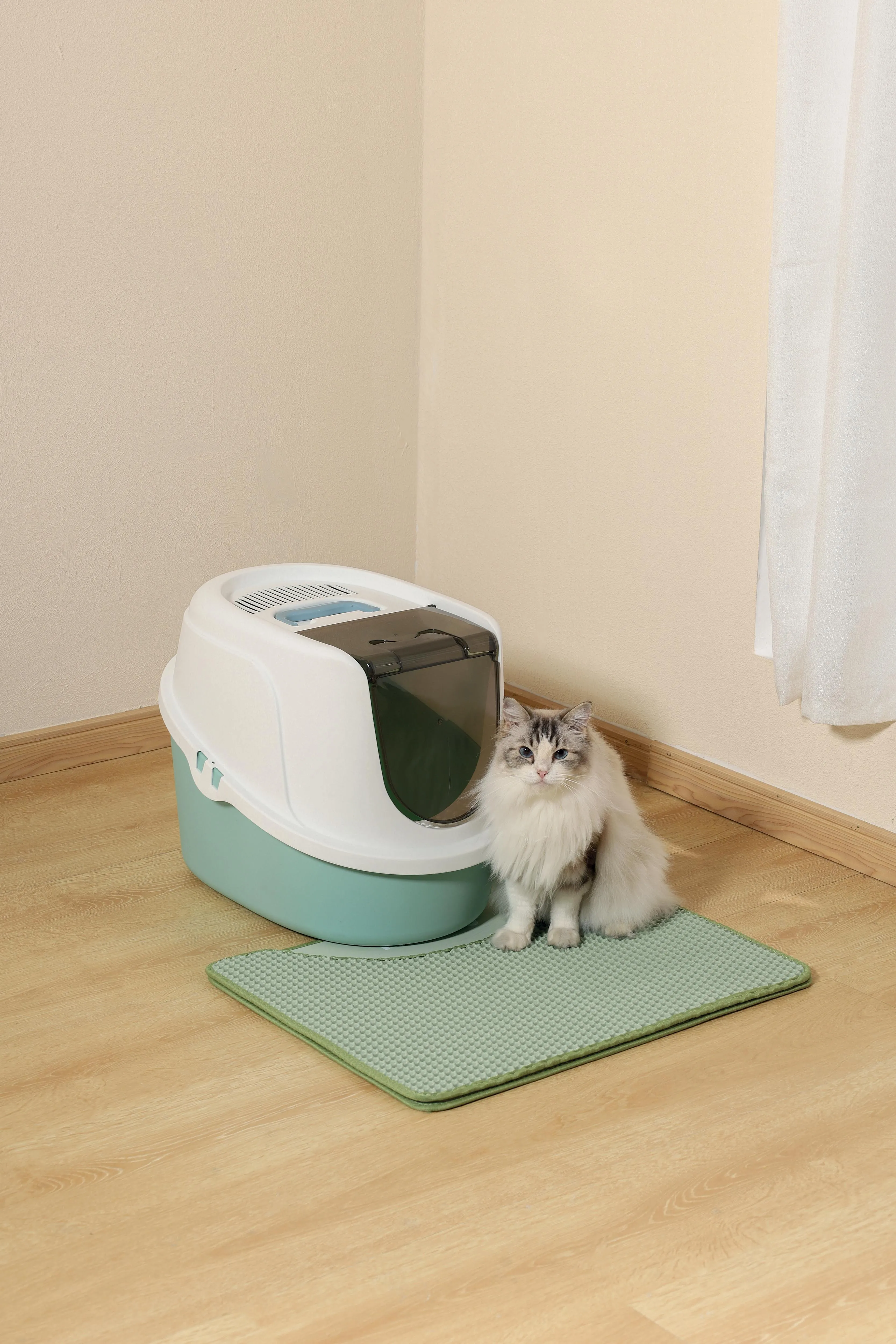 DUPLEX Cat Litter Horizontal Mat - Green