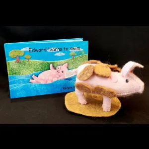 Edward Learns To Swim (Book & Felt Toy)