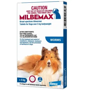 Elanco Milbemax Dewormer for Dogs Above 5Kg