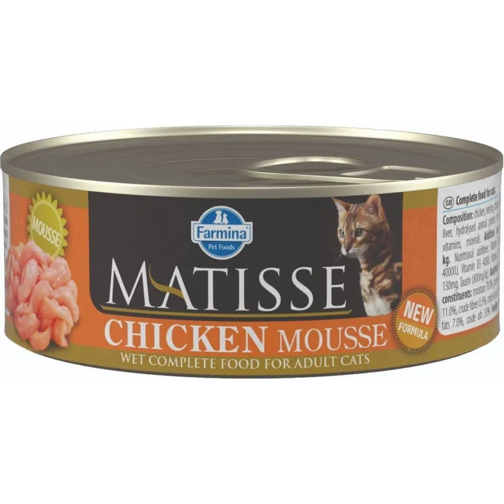 Farmina Matisse Lamb Mousse and Chicken Mousse Adult Cat Wet Food Combo (12 12)