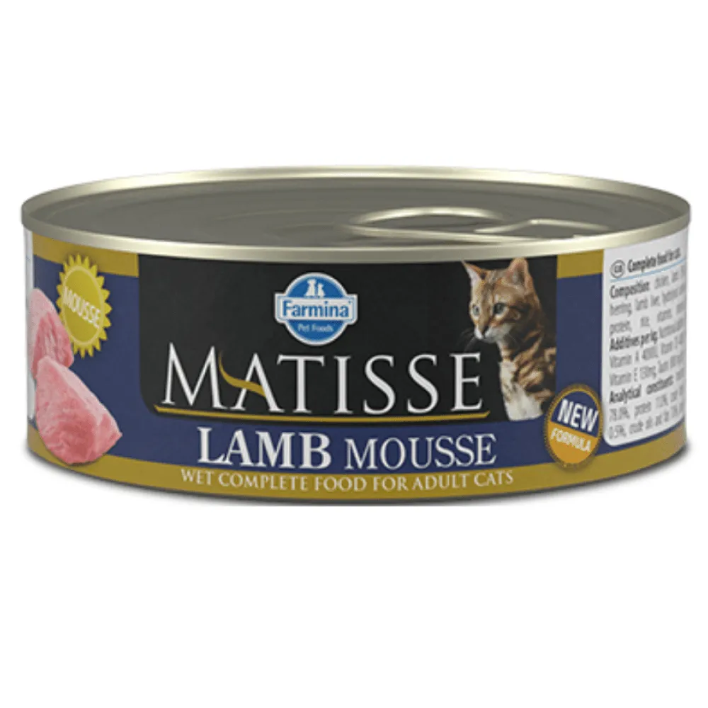 Farmina Matisse Lamb Mousse and Chicken Mousse Adult Cat Wet Food Combo (12 12)