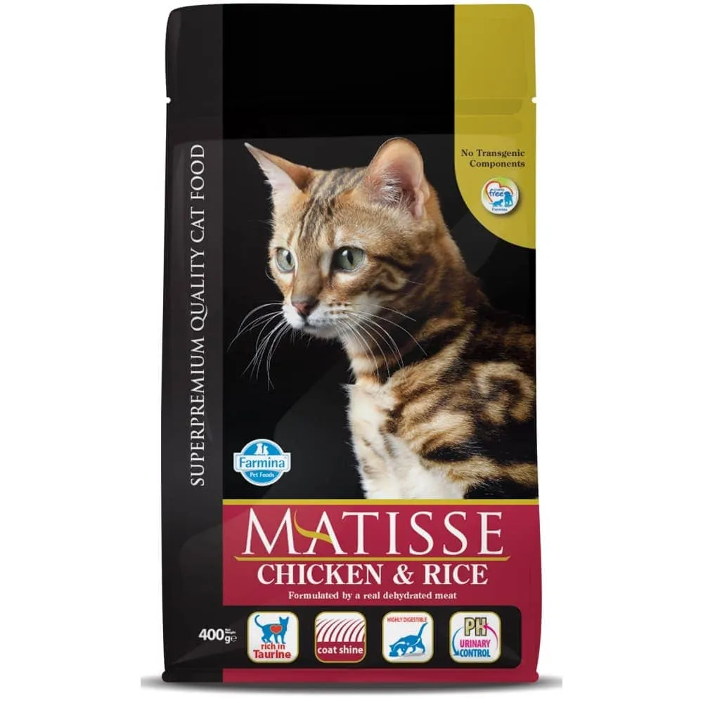 Farmina Matisse Salmon & Tuna and Chicken & Rice Adult Cat Dry Food Combo (10kg 10kg)