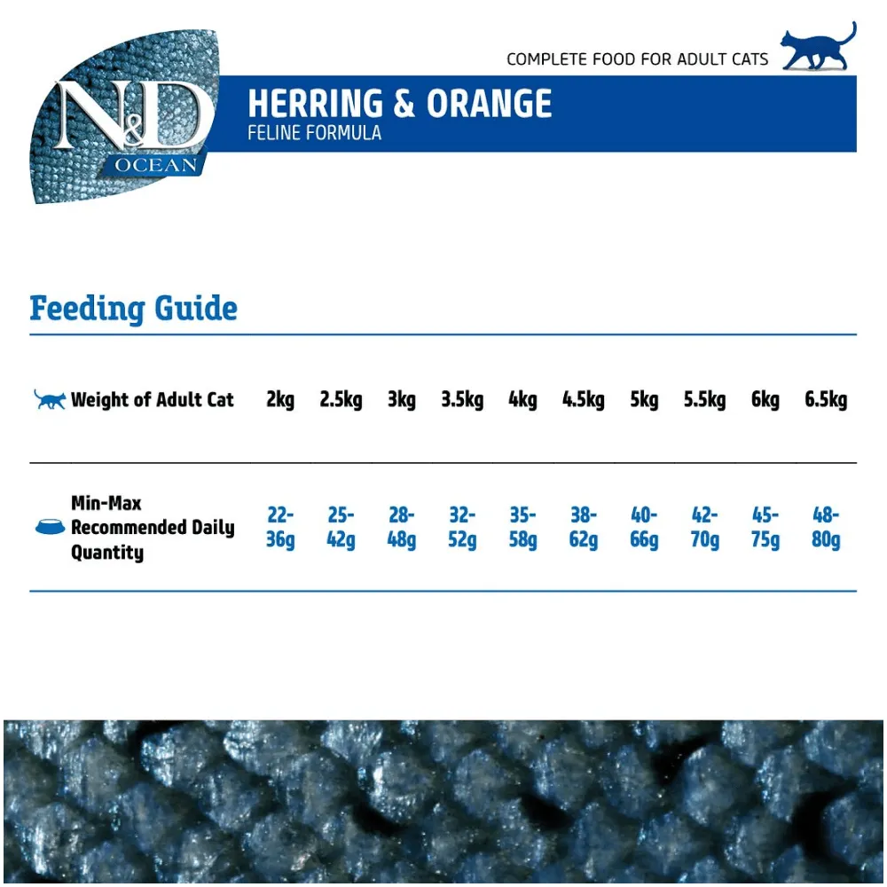 Farmina N&D Prime Chicken & Pomegranate and Ocean Herring & Orange Grain Free Adult Cat Dry Food Combo