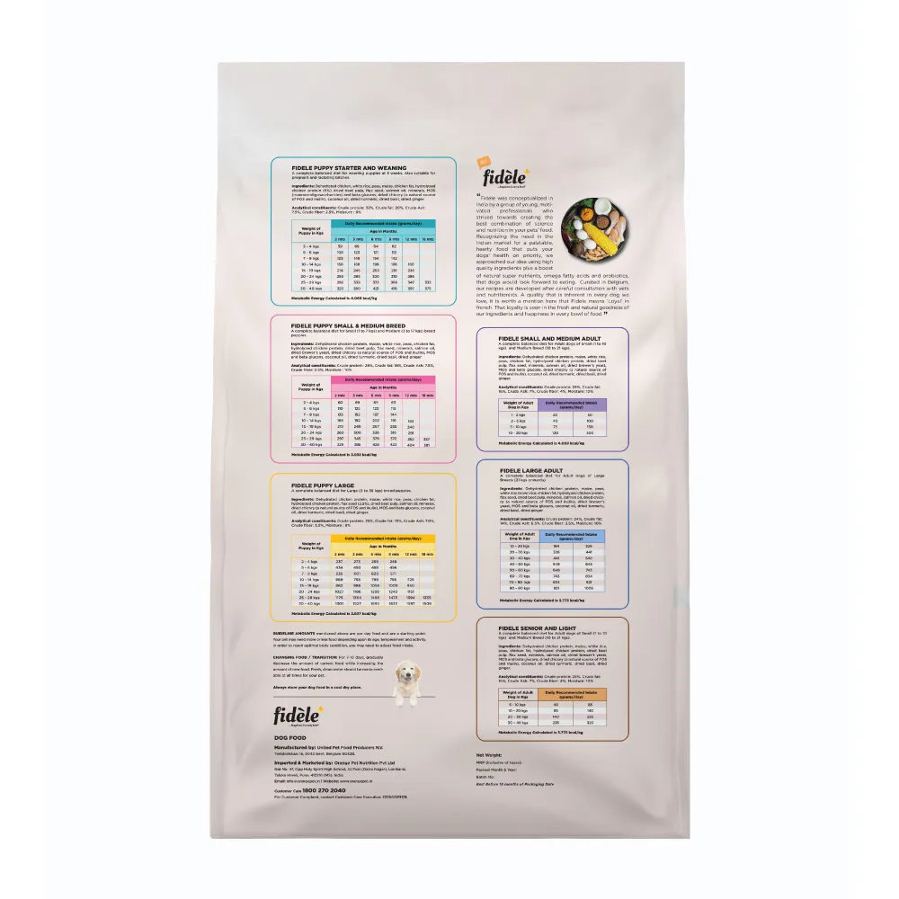 Fidele Plus Large Puppy Dry Food (Limited Shelf Life)